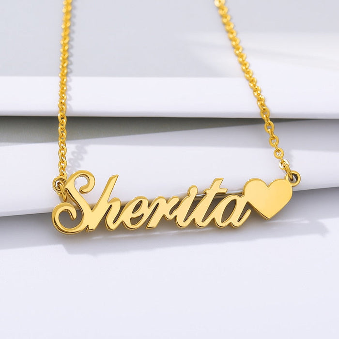 Personalized Beautiful Heart Name Necklace