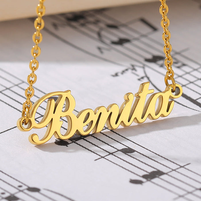 Personalized Simple Name Necklace